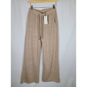 7 for all Mankind Beige woven knit trackpants- Size small- New with tags